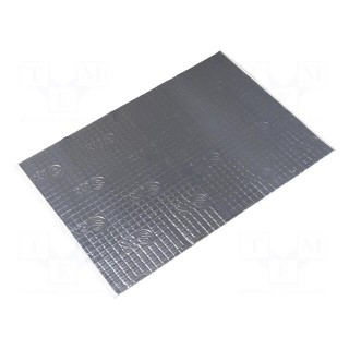 Damping mat | Mat: aluminium foil,butyl rubber | 750x500x1.8mm