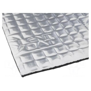 Damping mat | extra | aluminium foil,butyl rubber | 375x250x4mm