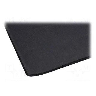 Damping mat | Mat: polyetylene | 600x1000x10mm | self-adhesive