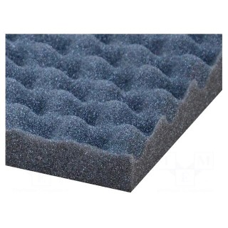 Sound absorbing sponge | 1000x500x30mm | perforated