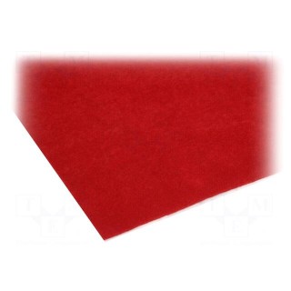 Upholstery cloth | 1500x700x3mm | red | self-adhesive