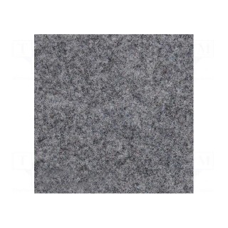 Upholstery cloth | Dim: 1500x700mm | light gray melange | Thk: 3mm