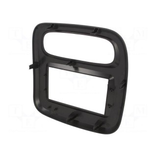 Radio mounting frame | Opel,Renault | 2 DIN | black