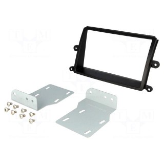 Radio frame | Mitsubishi | 2 DIN | black