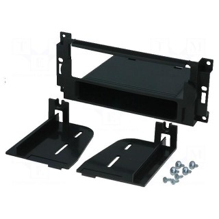 Radio mounting frame | Chrysler,Jeep | 1 DIN | black