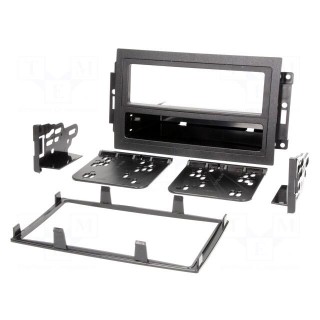 Radio mounting frame | Chrysler,Jeep | 2 DIN | black