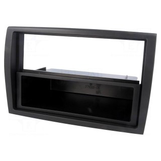 Radio mounting frame | Citroën,Fiat,Peugeot | 2 ISO | black