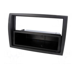Radio mounting frame | Citroën,Fiat,Peugeot | 2 ISO | black
