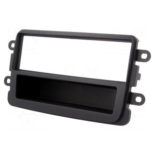 Radio mounting frame | Dacia | 1 DIN | dark grey