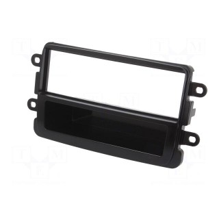 Radio frame | Dacia,Fiat,Nissan,Opel,Renault | 1 DIN | black gloss