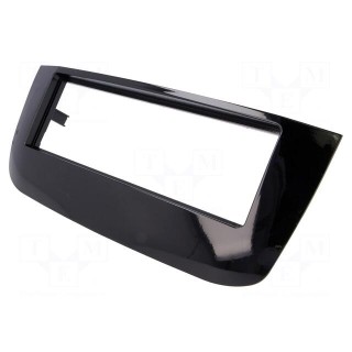 Radio mounting frame | Fiat | 1 DIN | black gloss