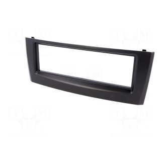 Radio mounting frame | Fiat | 1 DIN | black gloss