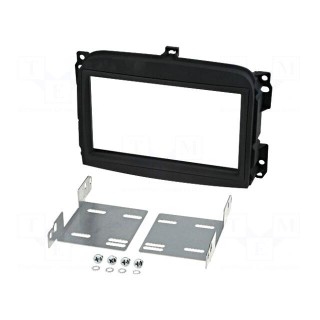 Radio frame | Fiat | 2 DIN | black