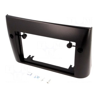 Radio mounting frame | Fiat | 2 DIN | black