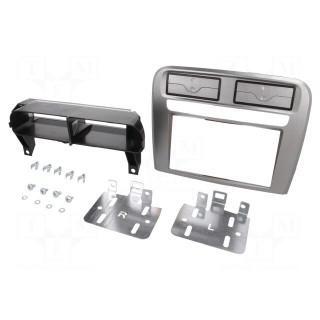 Radio frame | Fiat | 2 DIN | silver