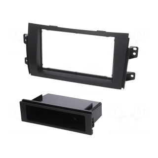 Radio frame | Fiat,Suzuki | 2 DIN | black