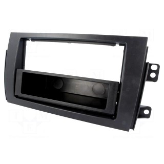 Radio mounting frame | Fiat,Suzuki | 2 ISO | black