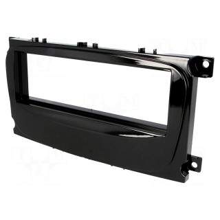 Radio mounting frame | Ford | 1 DIN | metallic black