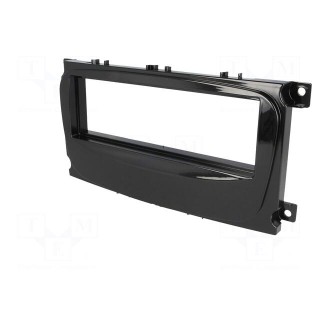 Radio mounting frame | Ford | 1 DIN | metallic black
