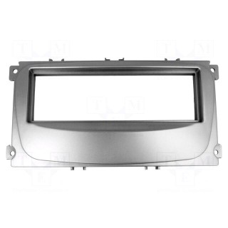 Radio mounting frame | Ford | 1 DIN | silver