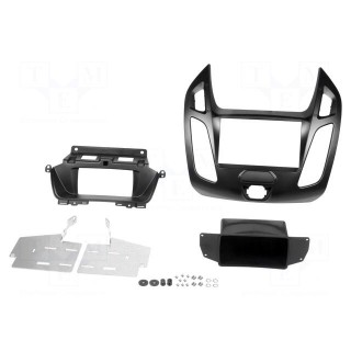 Radio mounting frame | Ford | 2 DIN | matt black