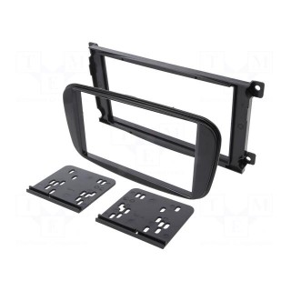 Radio mounting frame | Ford | 2 DIN | shiny black