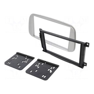 Radio mounting frame | Ford | 2 DIN | silver