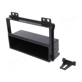 Radio mounting frame | Ford | 2 ISO | black