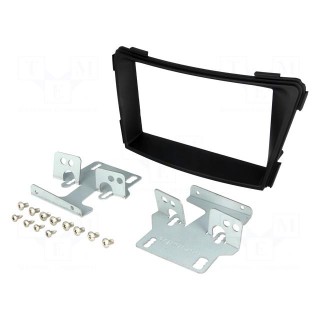 Radio mounting frame | Hyundai | 2 DIN | black