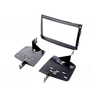 Radio mounting frame | Hyundai | 2 DIN | black