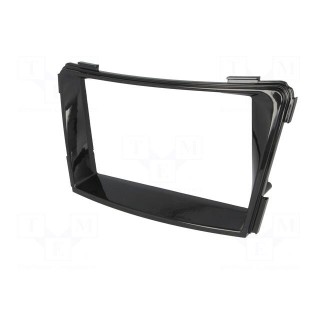 Radio mounting frame | Hyundai | 2 DIN | black gloss
