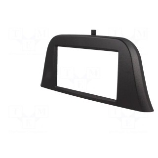 Radio mounting frame | Iveco | 2 DIN | black