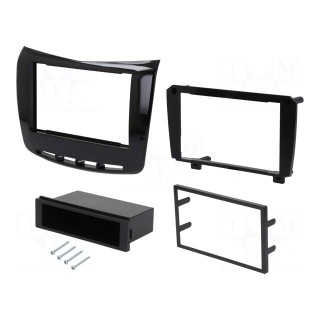 Radio frame | Lancia | 1 DIN,2 DIN | black gloss