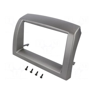 Radio mounting frame | Lancia | 2 DIN | silver