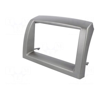 Radio mounting frame | Lancia | 2 DIN | silver