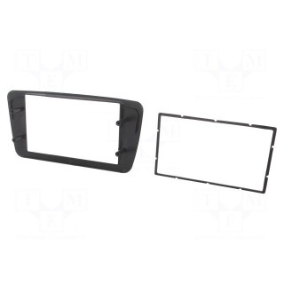 Radio frame | Mercedes | 2 DIN | black