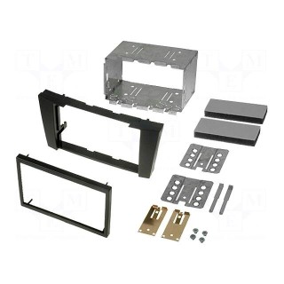 Radio mounting frame | Mercedes | 2 DIN | black