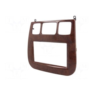 Radio mounting frame | Mercedes | 2 DIN | brown