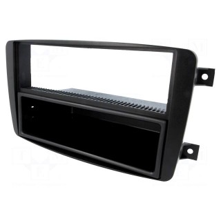Radio mounting frame | Mercedes | 2 ISO | black