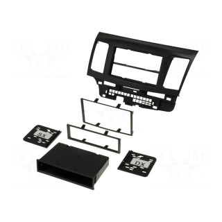 Radio mounting frame | Mitsubishi | 2 DIN | black