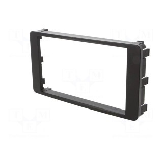 Radio mounting frame | Mitsubishi | 2 DIN | black