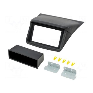 Radio frame | Mitsubishi | 2 DIN | black