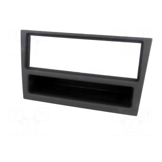 Radio mounting frame | Opel | 1 DIN | charcoal/rubber-touch