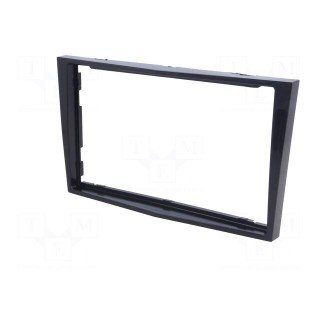 Radio mounting frame | Opel | 2 DIN | black