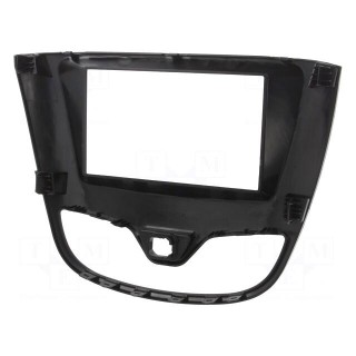 Radio frame | Opel | 2 DIN | black gloss