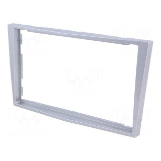 Radio mounting frame | Opel | 2 DIN | silver