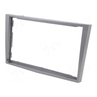 Radio mounting frame | Opel | 2 DIN | silver
