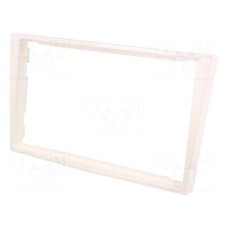 Radio mounting frame | Opel | 2 DIN | white (pearl)
