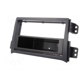 Radio mounting frame | Opel,Suzuki | 2 DIN | black