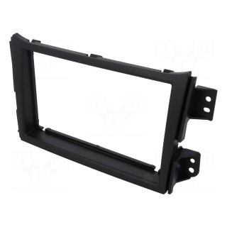 Radio mounting frame | Opel,Suzuki | 2 DIN | black